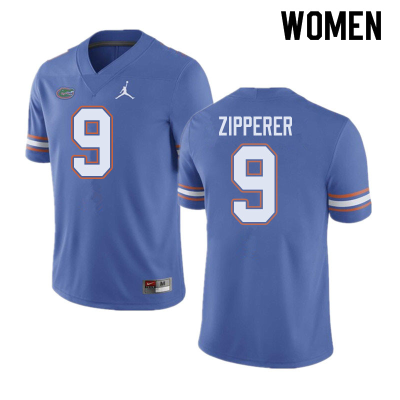 Jordan Brand Women #9 Keon Zipperer Florida Gators College Football Jerseys Sale-Blue - Click Image to Close